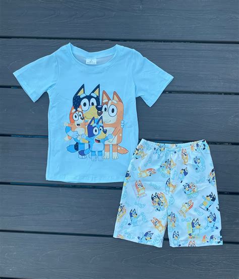 bluey short set